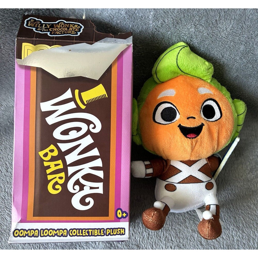 Willy Wonka Oompa Loompa Blueberry Fizz Plush  Collectible w Box